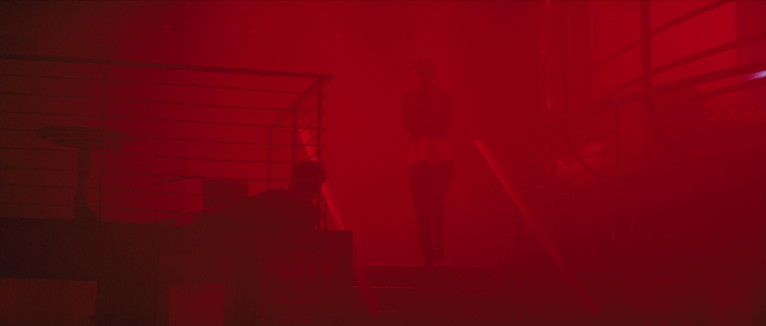 woman on a stage