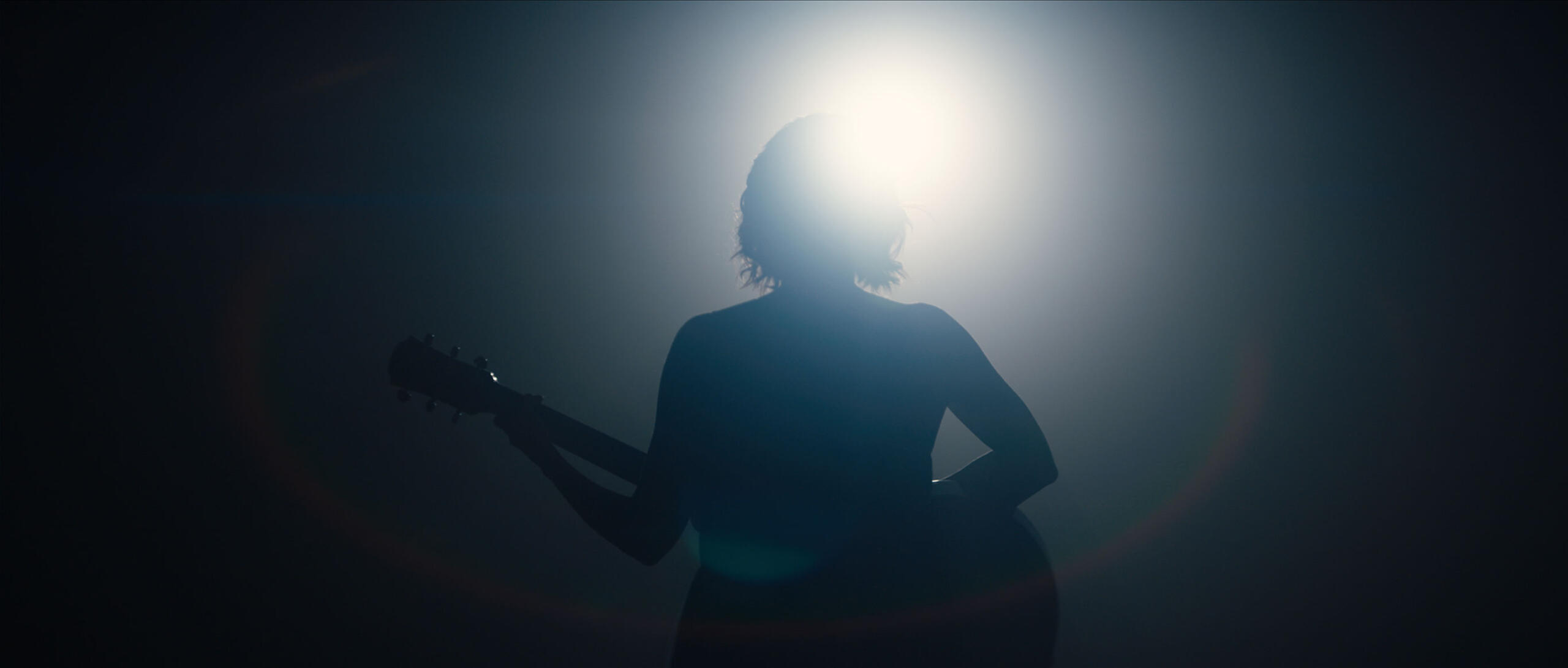 woman on a stage